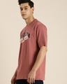 Shop Men's Pink Brooklyn Typography Oversized T-shirt-Design