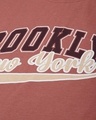 Shop Men's Pink Brooklyn Typography Oversized T-shirt