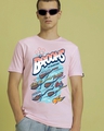 Shop Men's Pink Brooms of Champions Graphic Printed T-shirt-Front