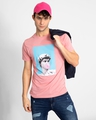 Shop Men's Pink Bubble Pop Graphic Printed T-shirt