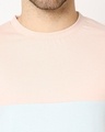 Shop Men's Pink & Blue Color Block T-shirt