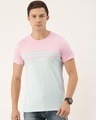 Shop Men's Pink Colourblocked T-shirt