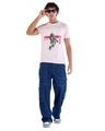 Shop Men's Pink Cosmic Explorer Graphic Printed T-shirt-Full