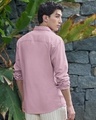 Shop Men's Pink Cotton Linen Shirt-Design