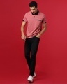 Shop Men's Pink Cotton Polo T-shirt