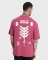 Shop Men's Pink Cyberpunk Graphic Printed Oversized T-shirt-Design