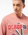 Shop Men's Rose Dawn Deadpool Graphic Printed Oversized T-shirt