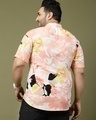 Shop Men's Pink All Over Floral Printed Plus Size Shirt-Full