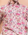Shop Men's Pink Floral Printed Shirt