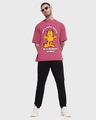 Shop Men's Pink Friday Garfield Graphic Printed Oversized T-shirt-Design