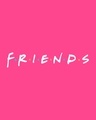 Shop Men's Pink Friends logo (FRL) T-shirt-Full