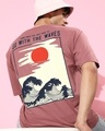 Shop Men's Pink Graphic Printed Oversized T-shirt-Full