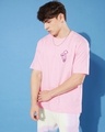 Shop Men's Pink Graphic Printed Oversized T-shirt-Design