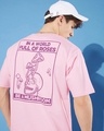 Shop Men's Pink Graphic Printed Oversized T-shirt-Full