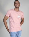 Shop Men's Pink Boo Graphic Printed T-shirt-Front
