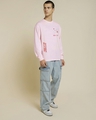 Shop Men's Pink Itachi Uchiha Genjutsu Graphic Printed Oversized T-shirt
