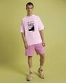 Shop Men's Pink Jujutsu Sorcerer Graphic Printed Oversized T-shirt