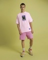 Shop Men's Pink King T Challa Graphic Printed Oversized T-shirt