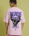 Shop Men's Pink King T Challa Graphic Printed Oversized T-shirt-Front