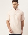 Shop Men's Pink Kurta-Front