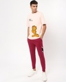 Shop Men's Pink Let me Ovethink This Oversized Fit T-shirt-Design