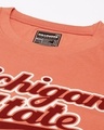 Shop Men's Pink Michigan State Typography Oversized T-shirt