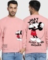 Shop Men's Pink My Drug Graphic Printed Oversized Sweatshirt-Front