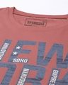 Shop Men's Pink New York City Typography Oversized T-shirt