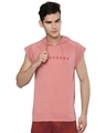Shop Men's Pink No Excuses Typography Slim Fit T-shirt-Front