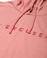 Shop Men's Pink No Excuses Typography Slim Fit T-shirt
