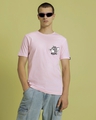 Shop Men's Pink Nope Graphic Printed T-shirt-Front