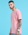 Shop Men's Pink Oversized Acid Wash T-shirt-Design