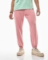Shop Men's Pink Oversized Joggers-Front