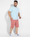 Shop Men's Pink Oversized Plus Size Cargo Shorts-Design