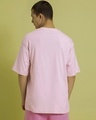 Shop Men's Pink Oversized T-shirt-Full