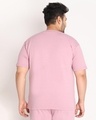 Shop Men's Pink Plus Size T-shirt-Full