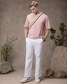 Shop Men's Pink Oversized T-shirt