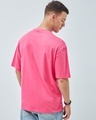 Shop Men's Pink Oversized T-shirt-Full