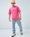 Shop Men's Pink Oversized T-shirt