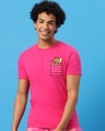 Shop Men's Pink Pocket Jerry (TJL) T-shirt-Front