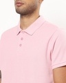 Shop Men's Pink Polo T-shirt