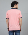 Shop Men's Pink Polo T-shirt-Full