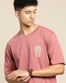 Shop Men's Pink Printed Oversized T-shirt