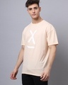 Shop Men's Pink Printed Super Loose Fit T-shirt-Full