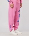 Shop Men's Pink Printed Relaxed Fit Joggers-Design
