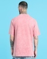 Shop Men's Pink Puff Printed Oversized Acid Wash T-shirt