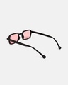Shop Men's Pink Rectangle Polarised Lens Sunglasses