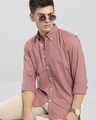 Shop Men's Pink Sencillo Slim Fit Shirt-Design