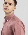 Shop Men's Pink Sencillo Slim Fit Shirt-Full