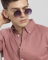 Shop Men's Pink Sencillo Slim Fit Shirt